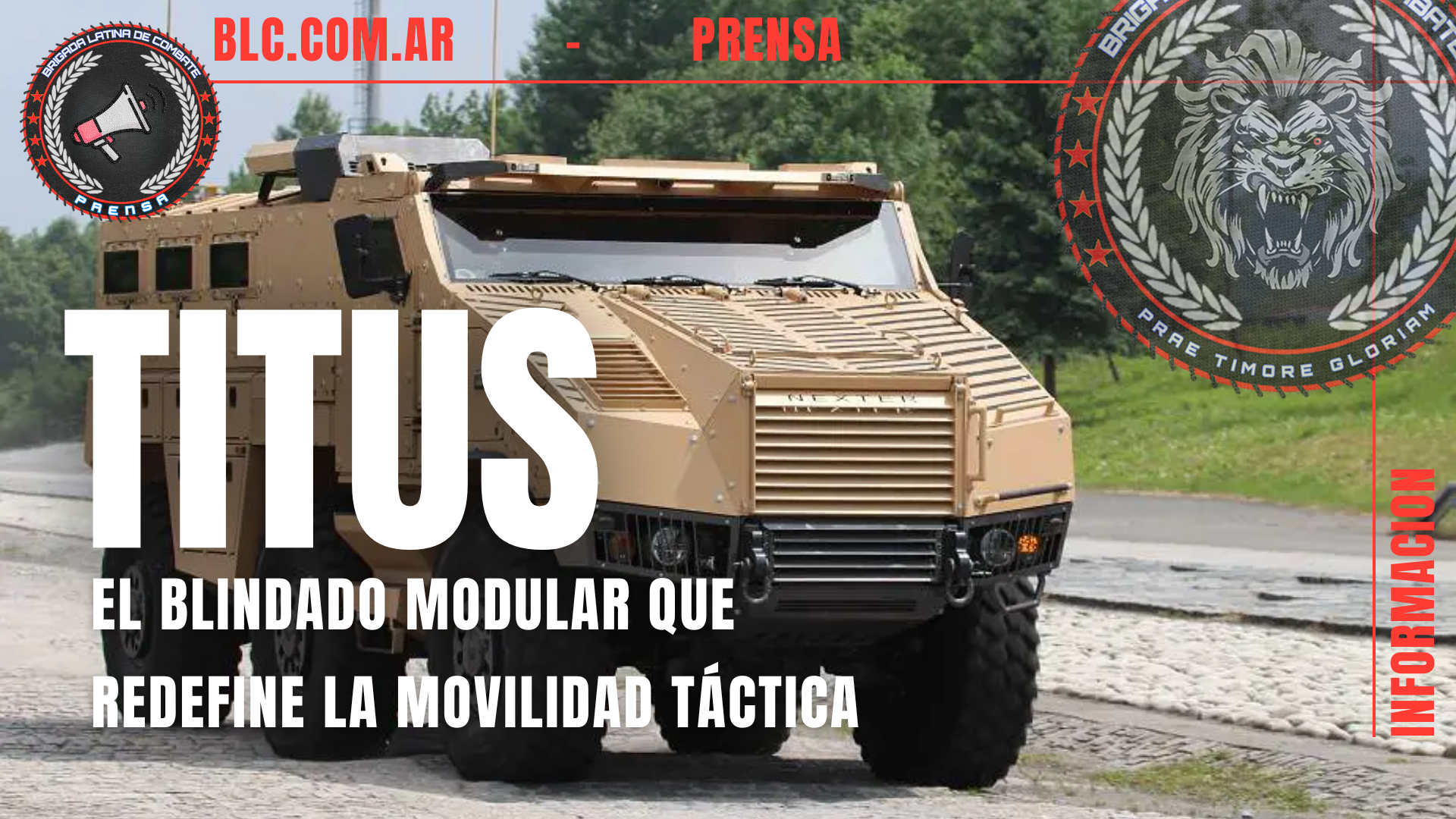 Briganews Titus: el blindado modular que redefine la movilidad táctica