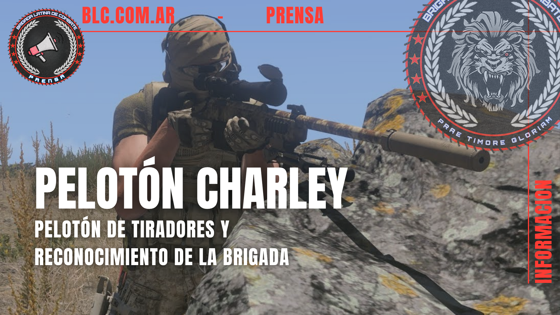 Briganews Pelotón Charlie — El pelotón de tiradores y reconocimiento de la Brigada Latina de Combate (BLC)