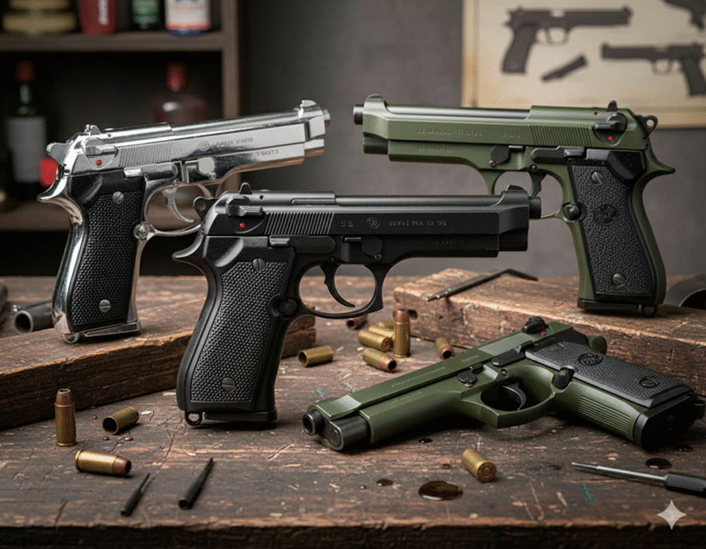 Pistola Pietro Beretta 9 mm: historia, variantes (92/M9) y uso táctico image