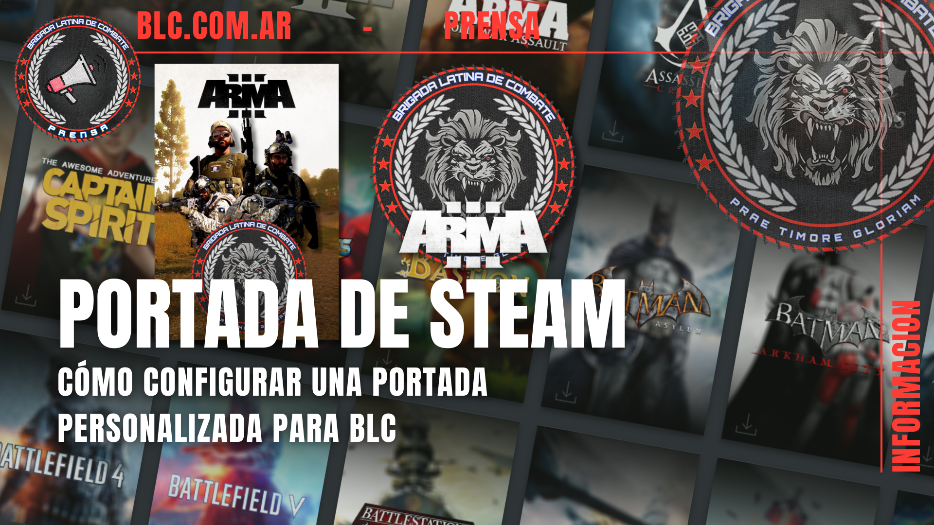 Briganews Cómo configurar una portada personalizada para Arma 3 en Steam
